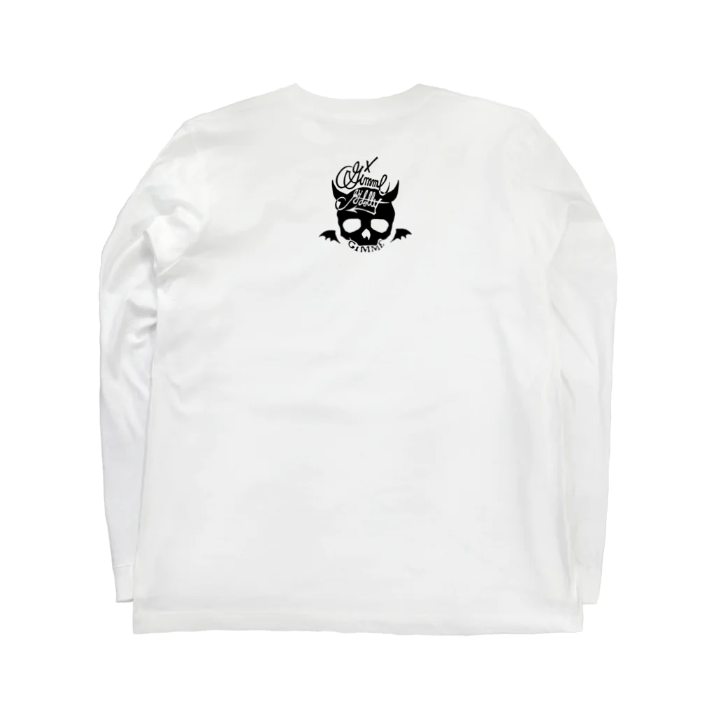 GiMME by dollyのGiMME / Half Skull LongSleeve T-shirts Long Sleeve T-Shirt :back