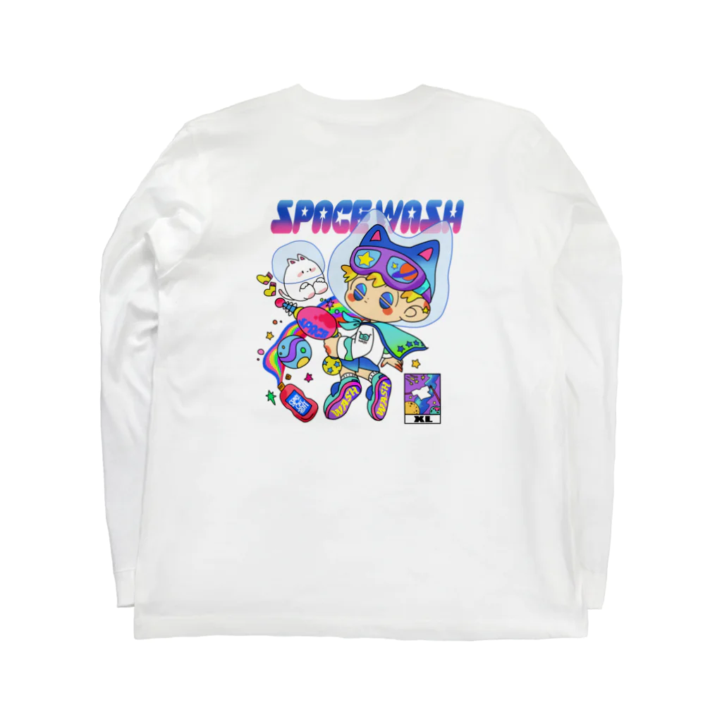 space laundryのスペースウォッシュ Long Sleeve T-Shirt :back