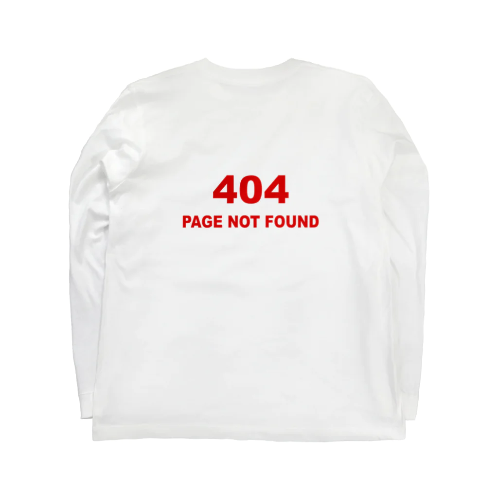 BLICK + BLACK の[404] NOT FOUND ロングスリーブTシャツの裏面