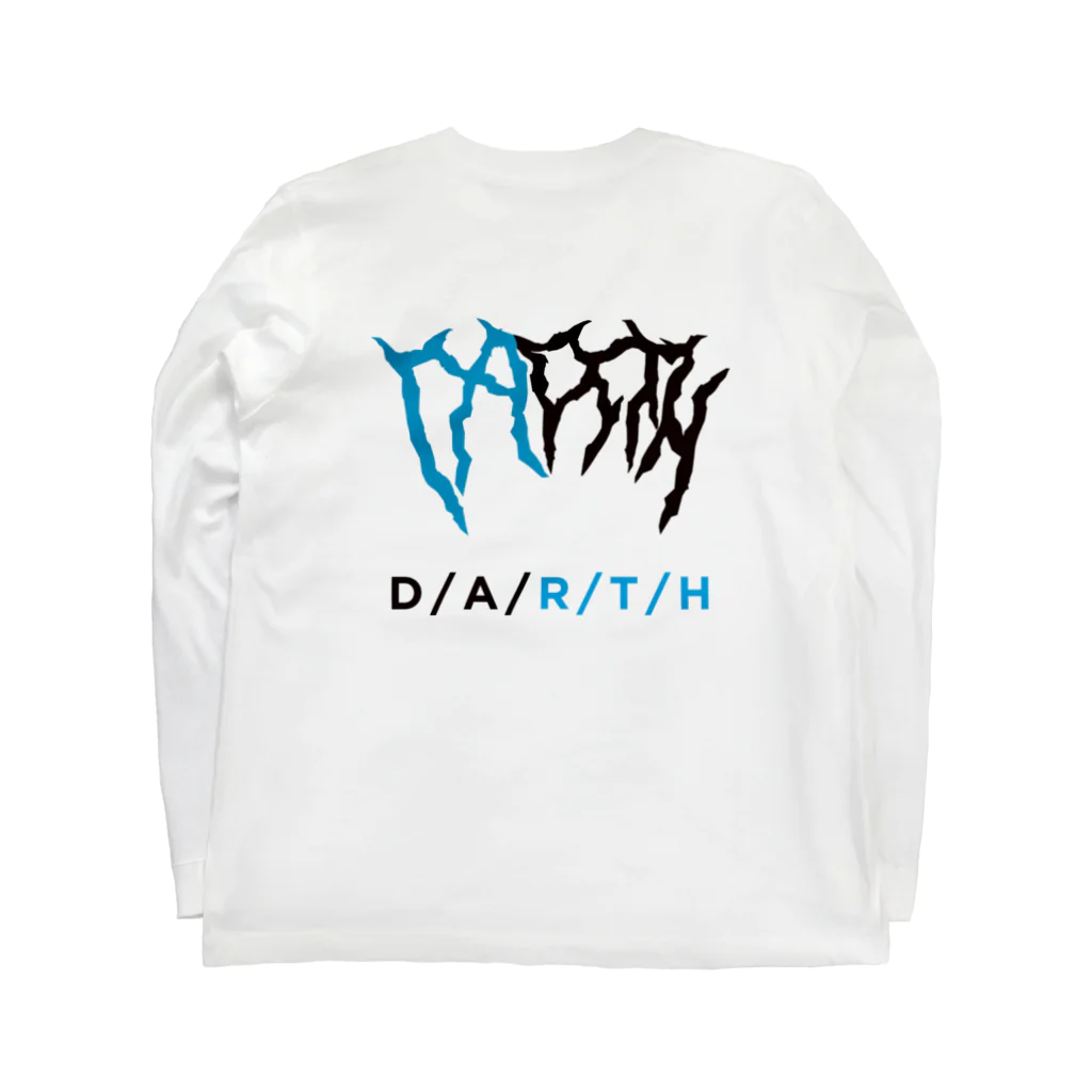 tのDARTH BLACK&BLUE COLOR Long Sleeve T-Shirt :back