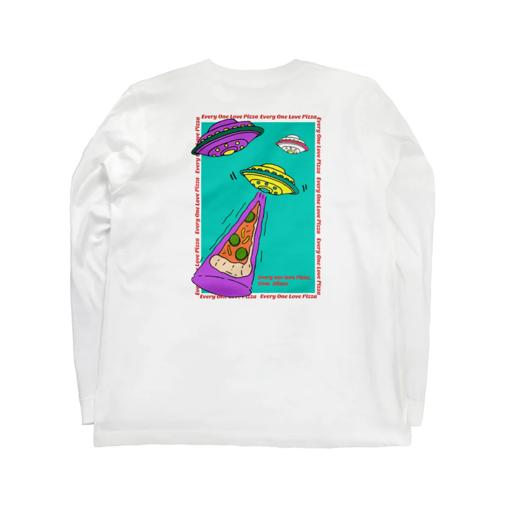 What's Up BoysのPizza Lover Long Sleeve T-Shirt :back