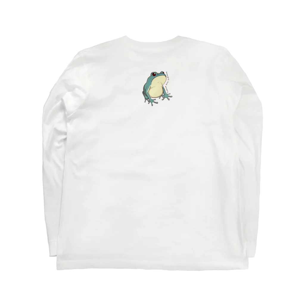 creepy plantのカエル-鮫のキモチ- Long Sleeve T-Shirt :back