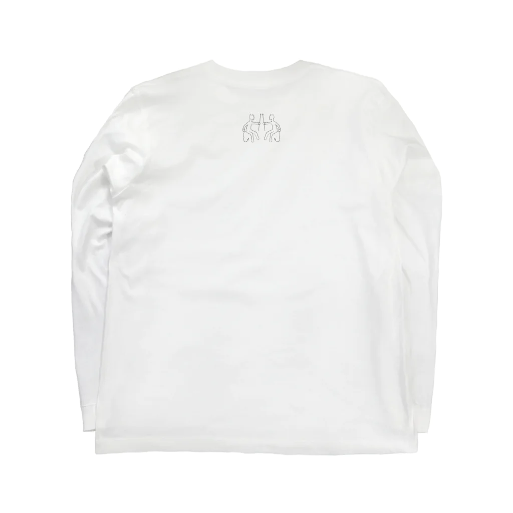 bannedのbanned heart White Long Sleeve T-Shirt :back