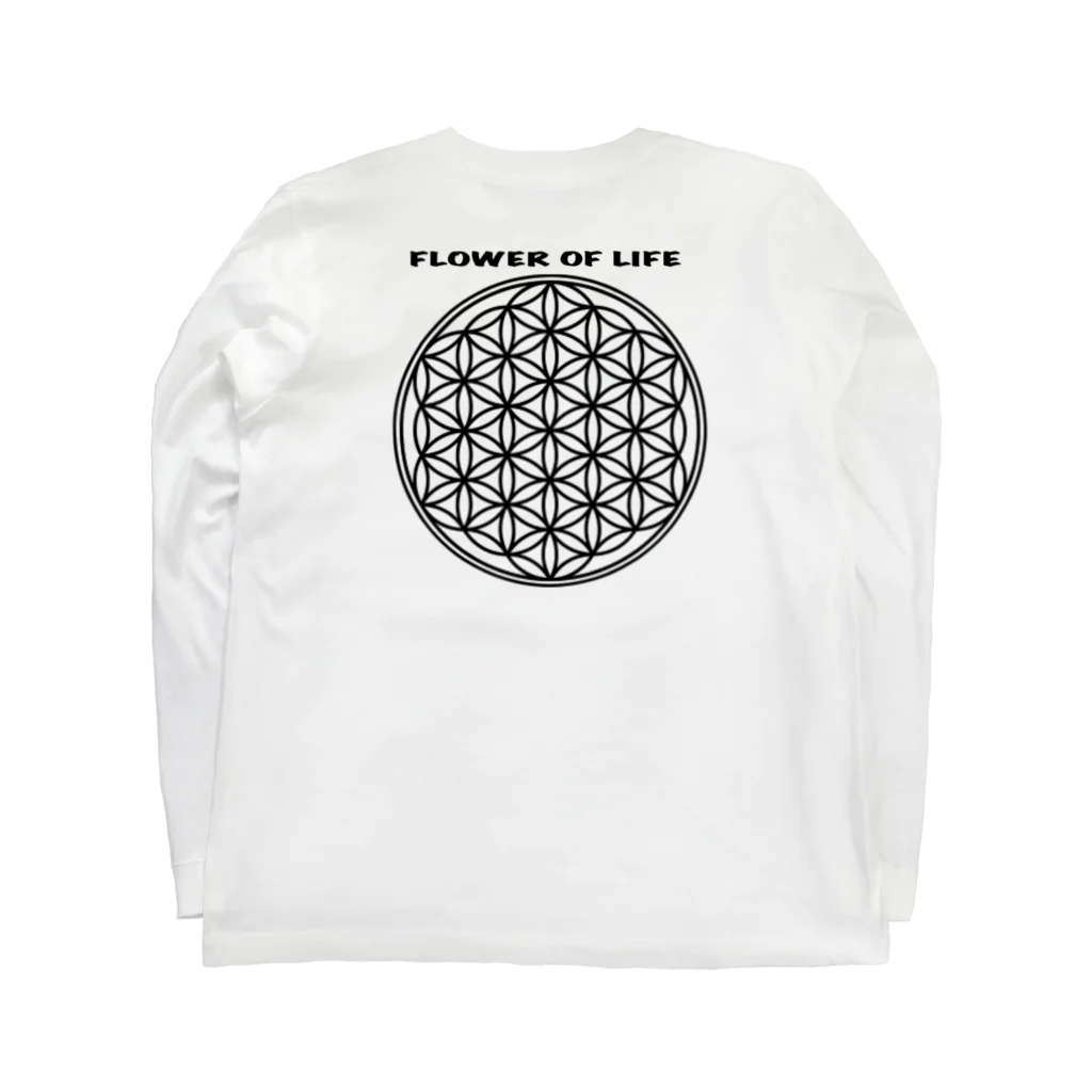 BuddhaStoreのFlower of life ロングスリーブTシャツの裏面