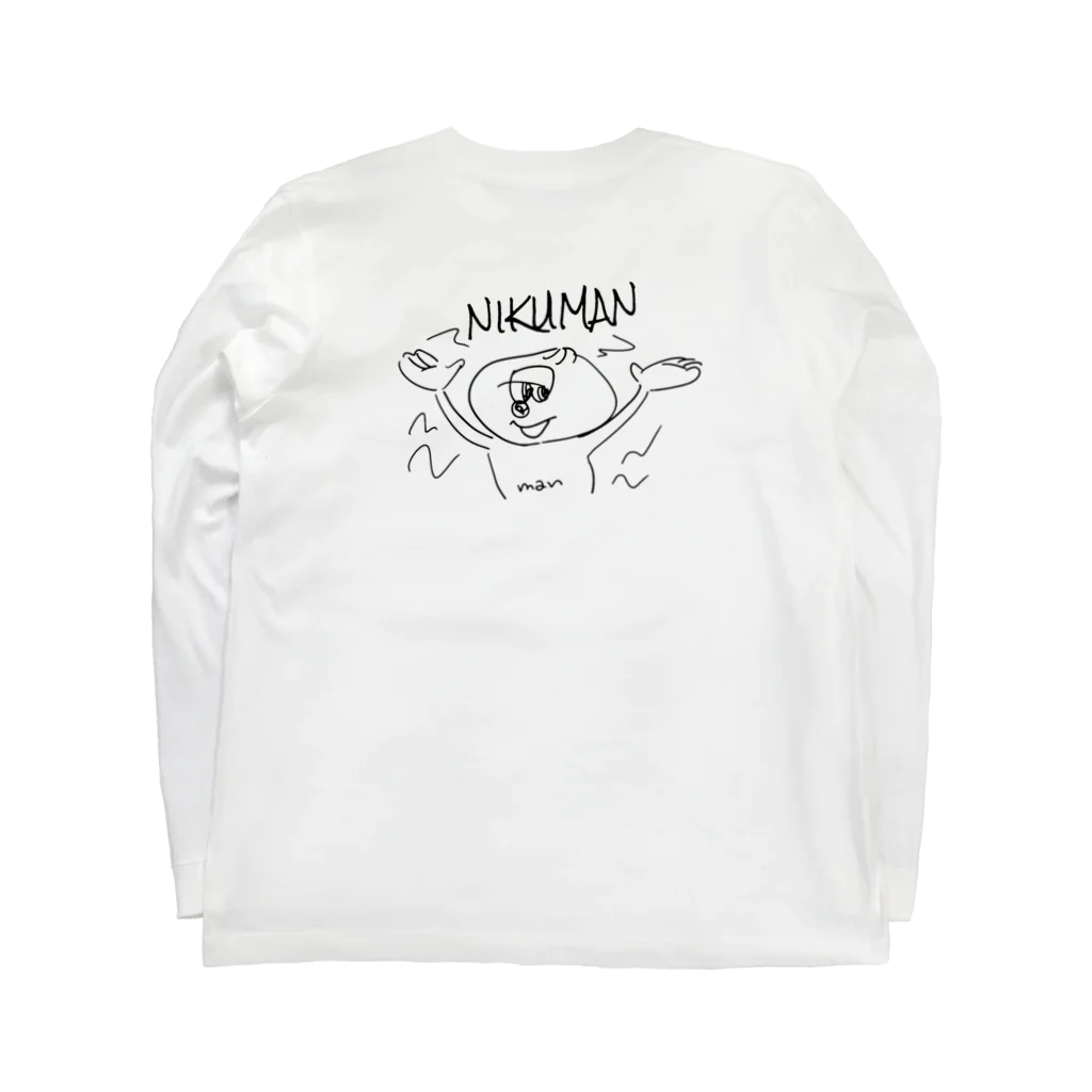 nikumanのニクマンロンT Long Sleeve T-Shirt :back