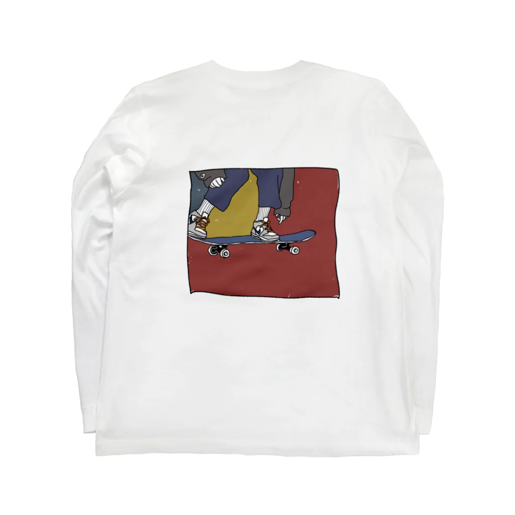 rnaroのスケボー少年 Long Sleeve T-Shirt :back