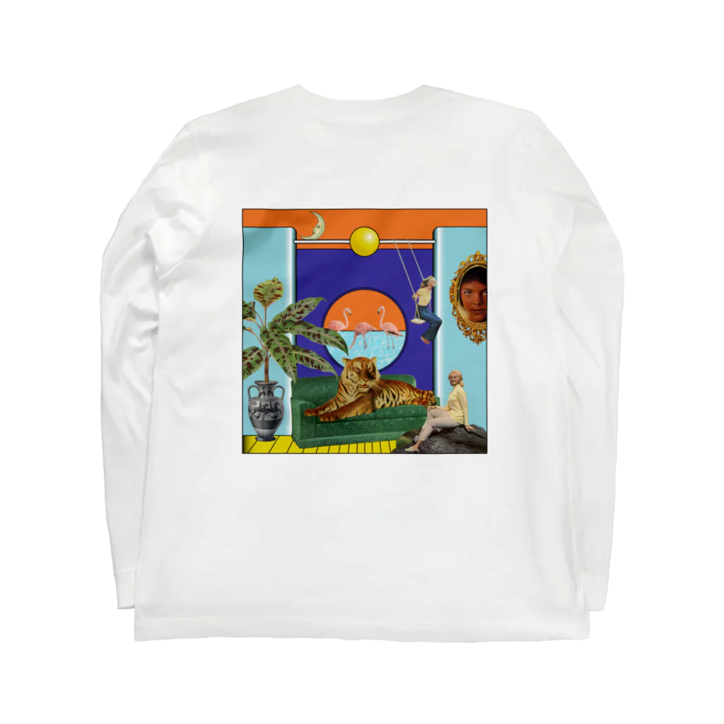 pedro nekoiのwelcome to NEKOILAND Long Sleeve T-Shirt :back