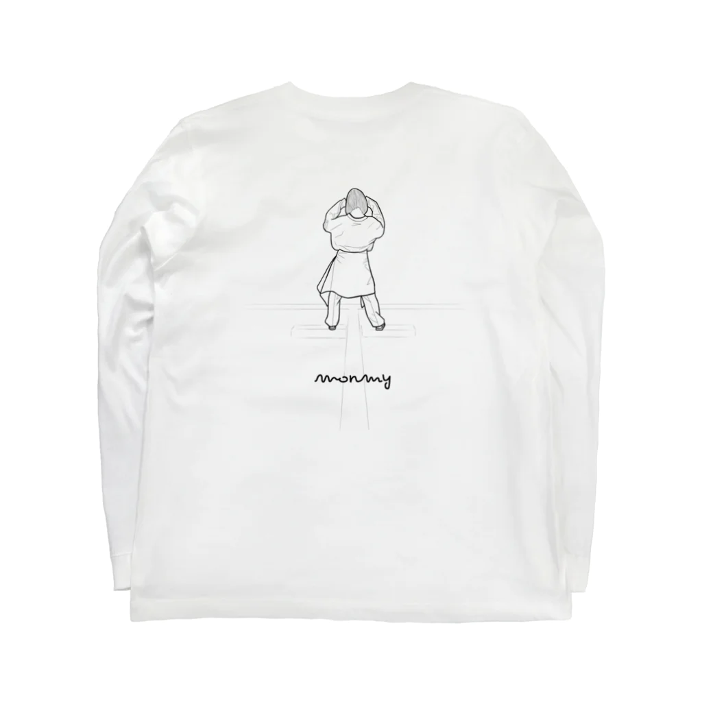 monmyの背中に背中の女の子 Long Sleeve T-Shirt :back