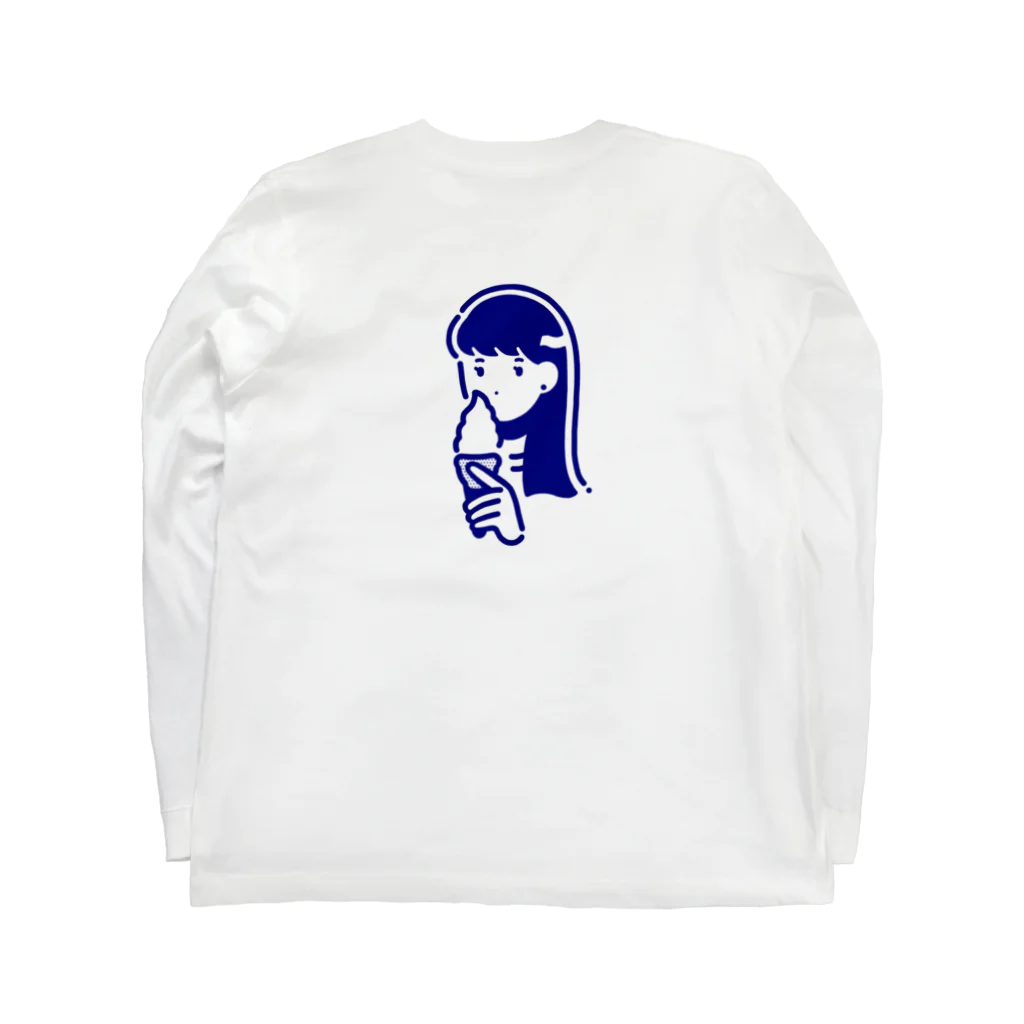 pum shopのブレイクタイム ガ〜ル(back print) 롱 슬리브 티셔츠の裏面