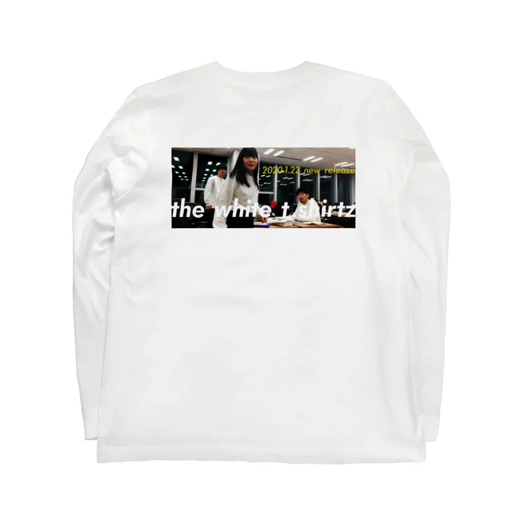 qqq shopのthe white t shirtz Long Sleeve T-Shirt :back