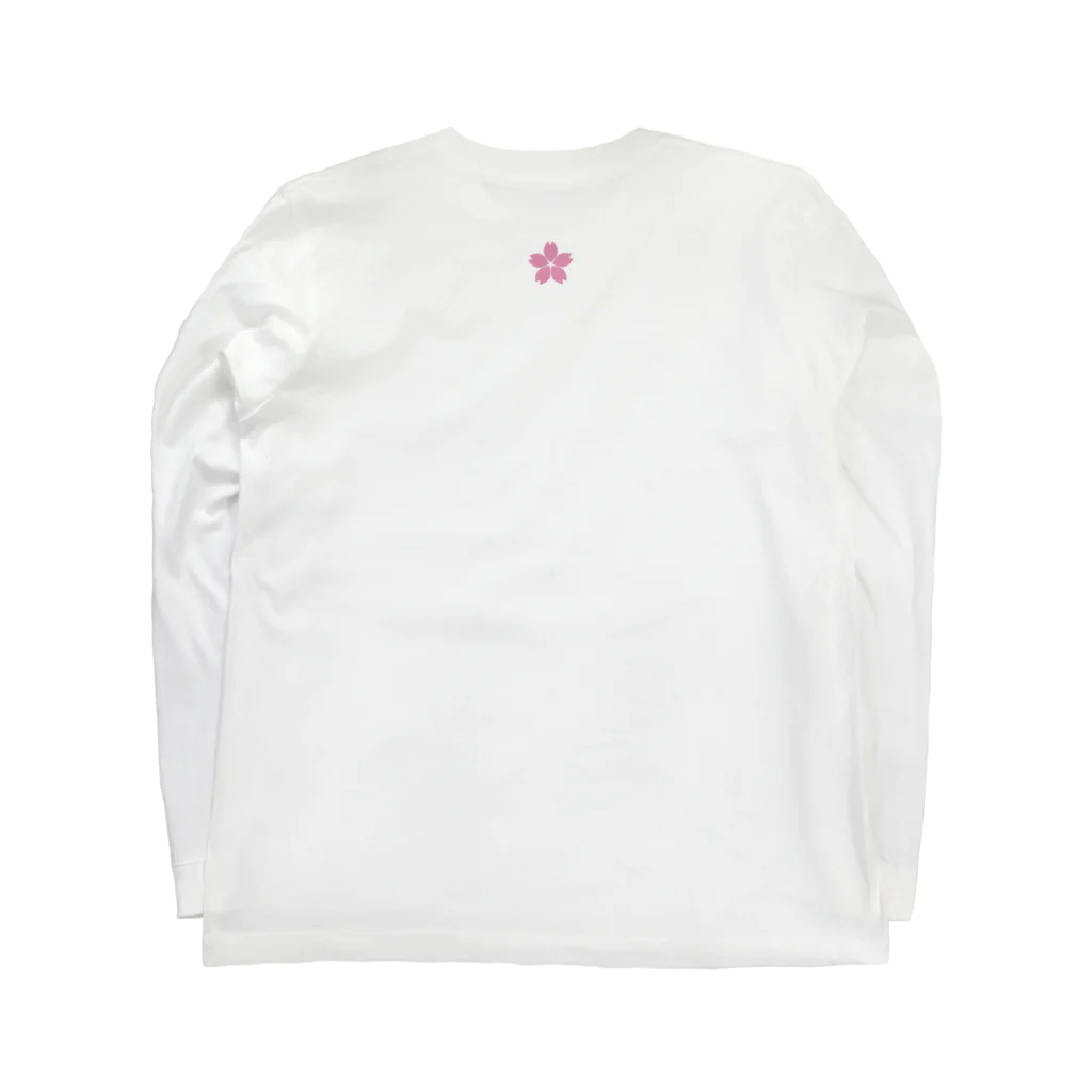 松や SUZURI店のSAKURA FUBUKI Long Sleeve T-Shirt :back