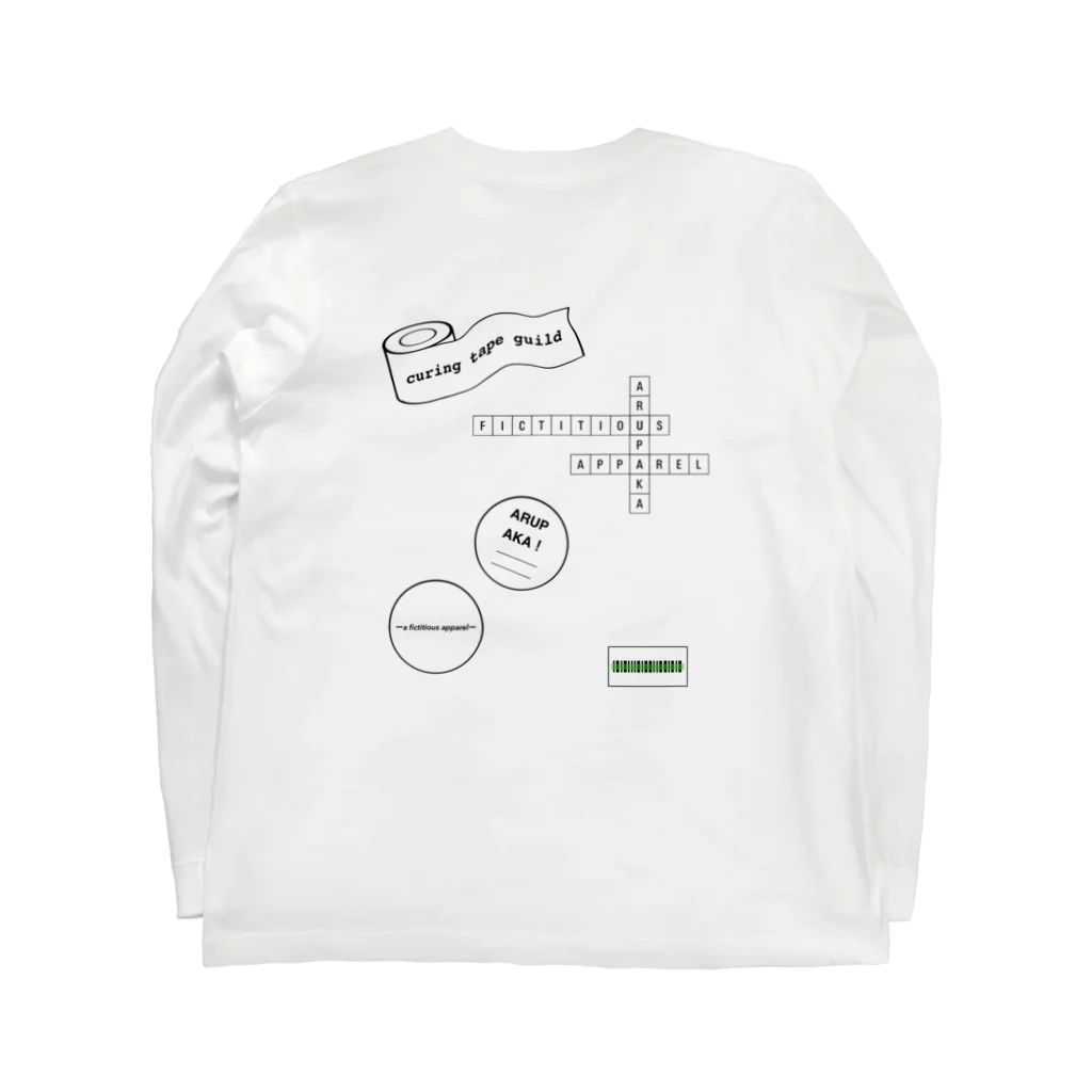 ARUPAKAのcrossword ロングスリーブTシャツの裏面