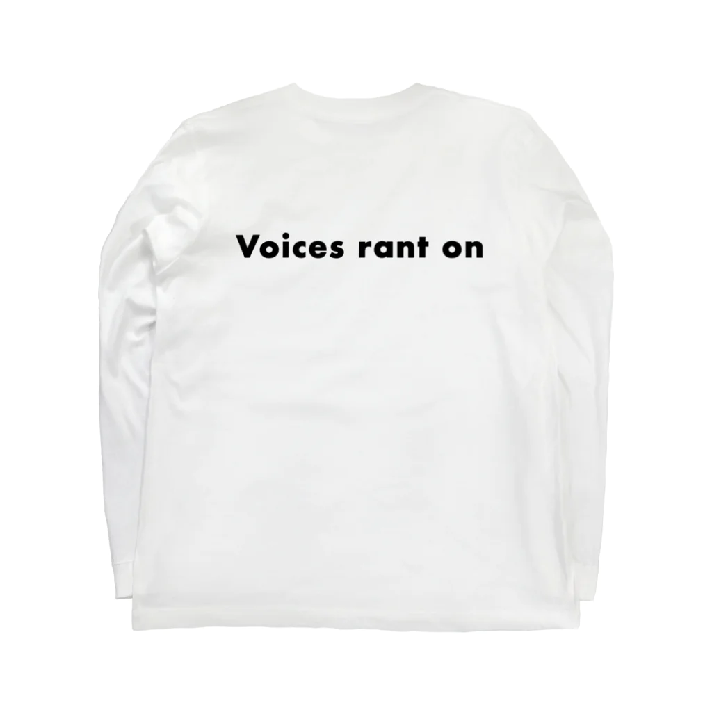 烏屋-からすや-のAnagrams-Conversation↔Voices rant on- Long Sleeve T-Shirt :back