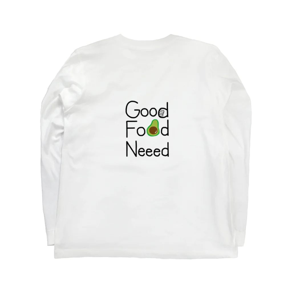 Shibu_MaxのGood Food Neeed ロングスリーブTシャツの裏面