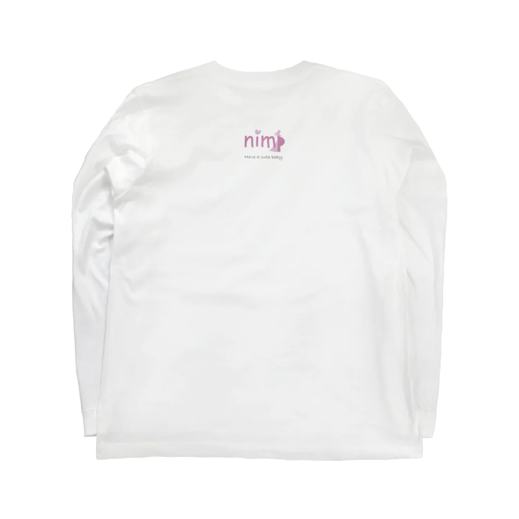 妊婦に優しく。nimpの新しい命に優しい世界。nimp Long Sleeve T-Shirt :back