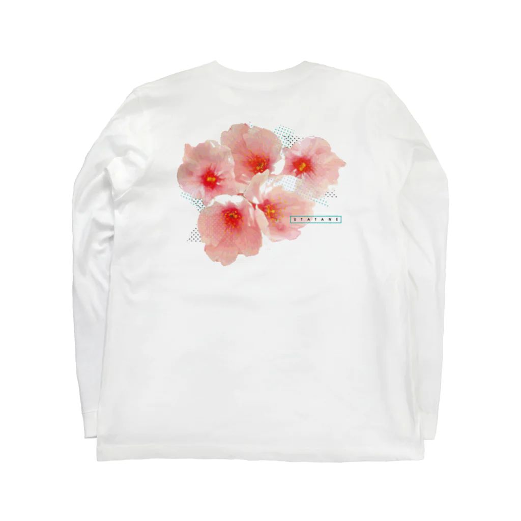 utataneのsakura Long Sleeve T-Shirt :back