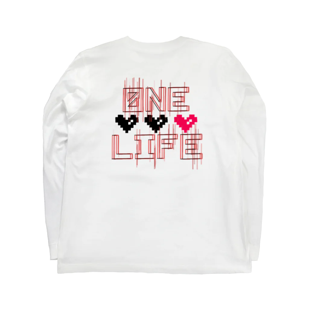 0neLifeのビックロゴONE LIFE  Long Sleeve T-Shirt :back