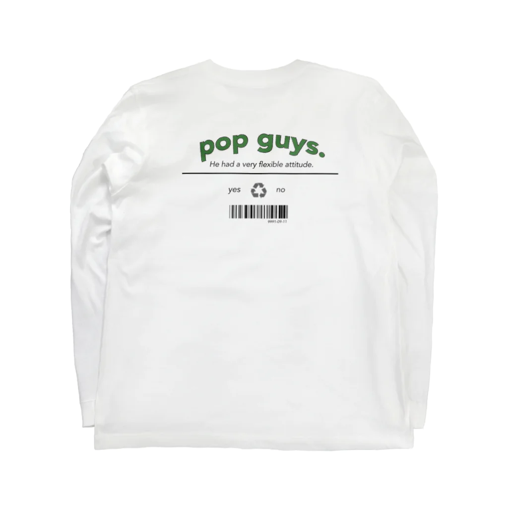 pop guysのpop guys ロングスリーブTシャツの裏面