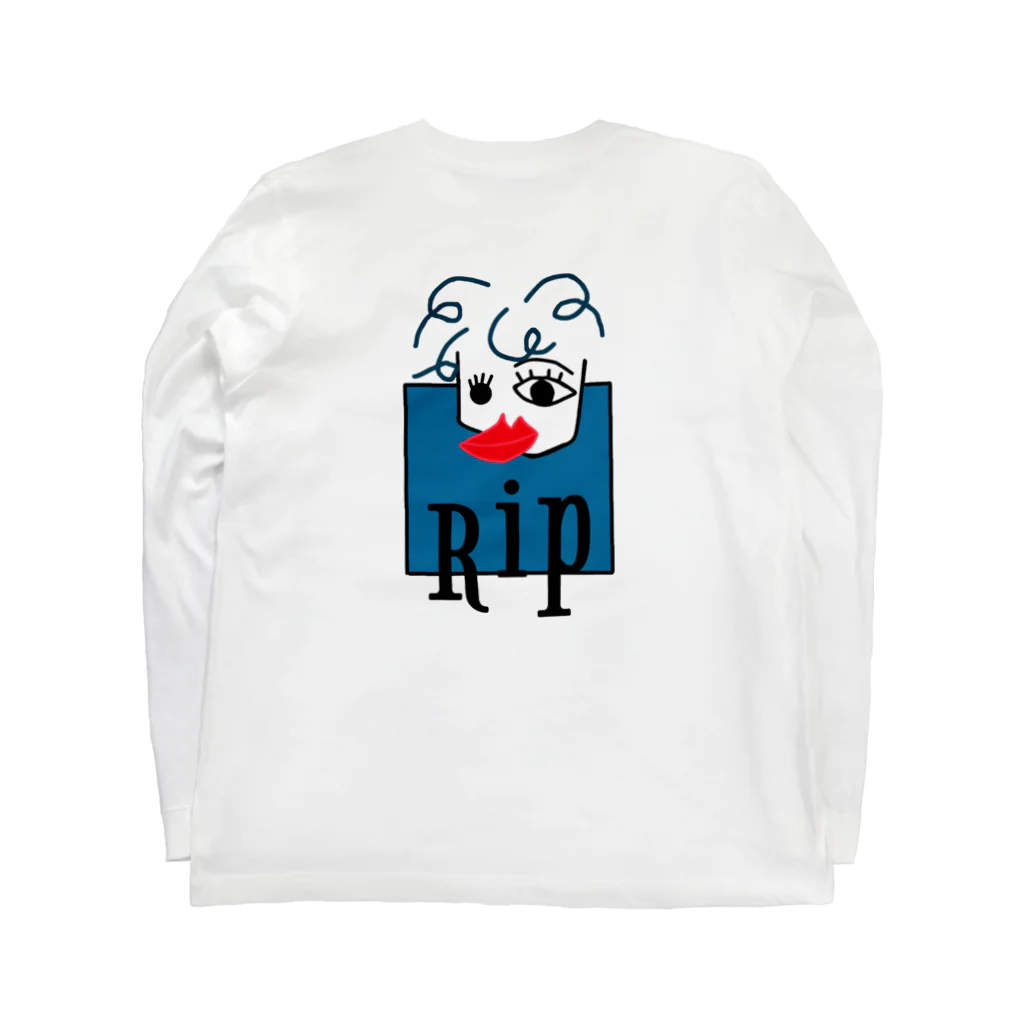 ヘンテコTのピソカ　RIPシャツ ロングスリーブTシャツの裏面