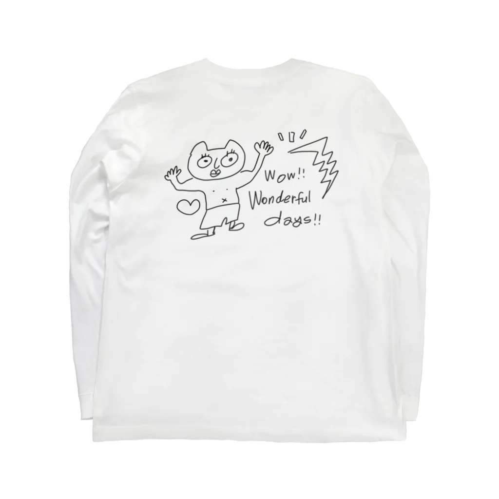 tsubomi creativeのWonderful days ! ロングスリーブTシャツの裏面