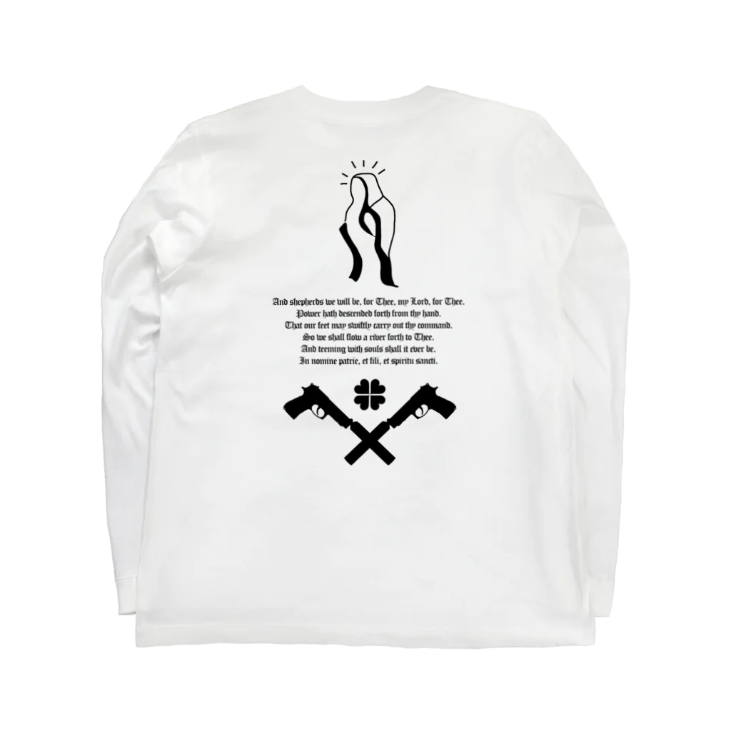 metao dzn【メタヲデザイン】の【TATOO】処刑人 Boondock Saints Long Sleeve T-Shirt :back