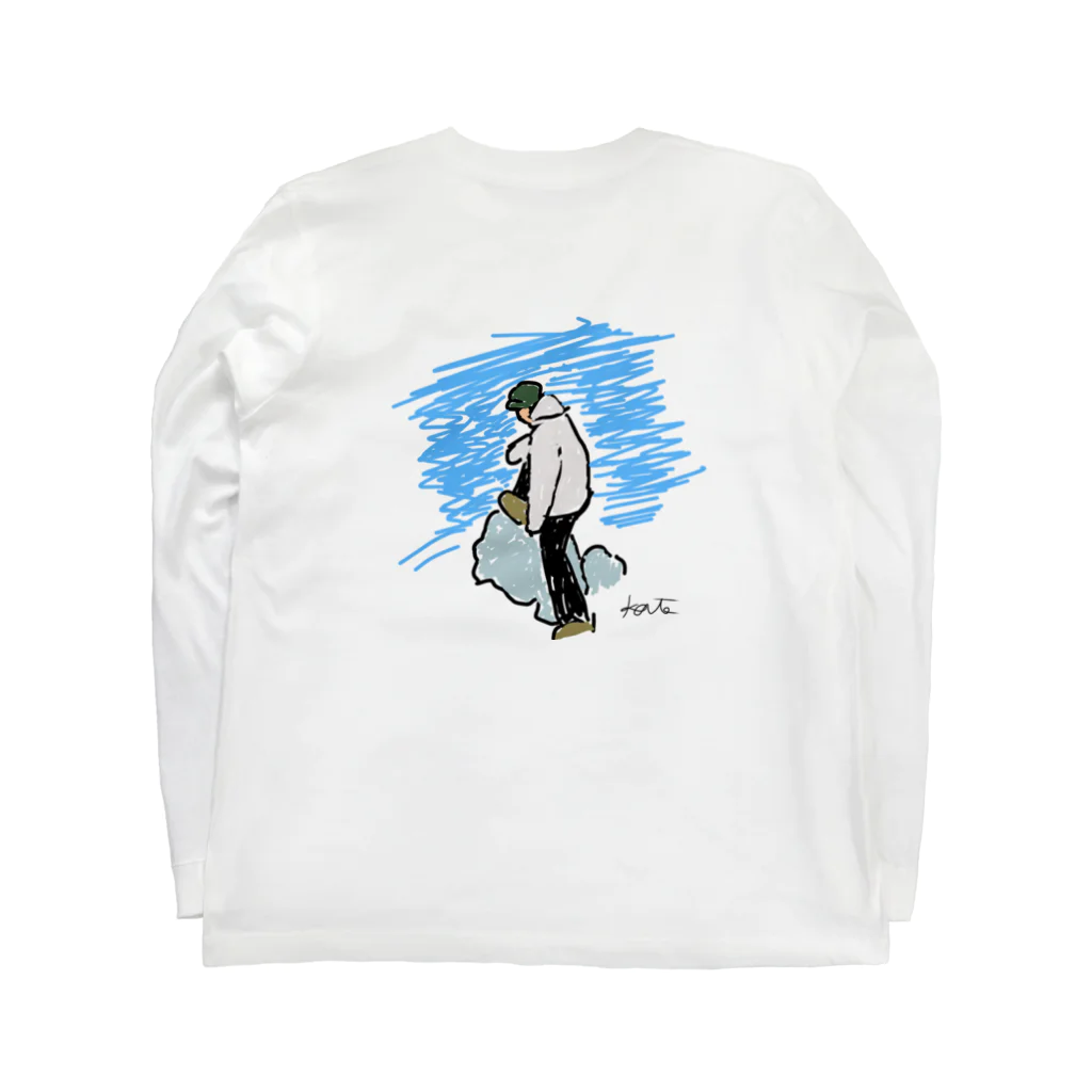 SAMDAYのMt.snow ロングTシャツ Long Sleeve T-Shirt :back