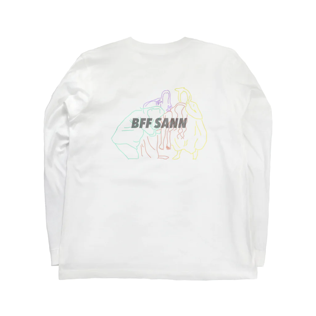 すーぱーらばーずくまこのBFF SANN ロングスリーブTシャツの裏面