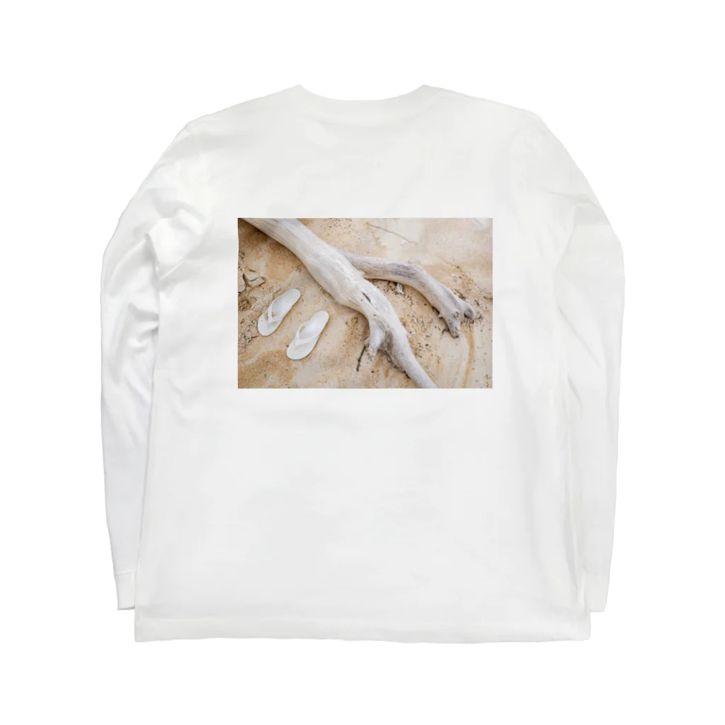 Island escape. のdrift wood. ロングスリーブTシャツの裏面