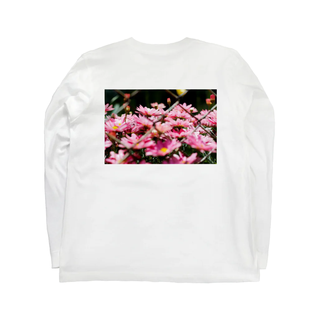 かぴばらのFLOWERS-ふぇんす- Long Sleeve T-Shirt :back