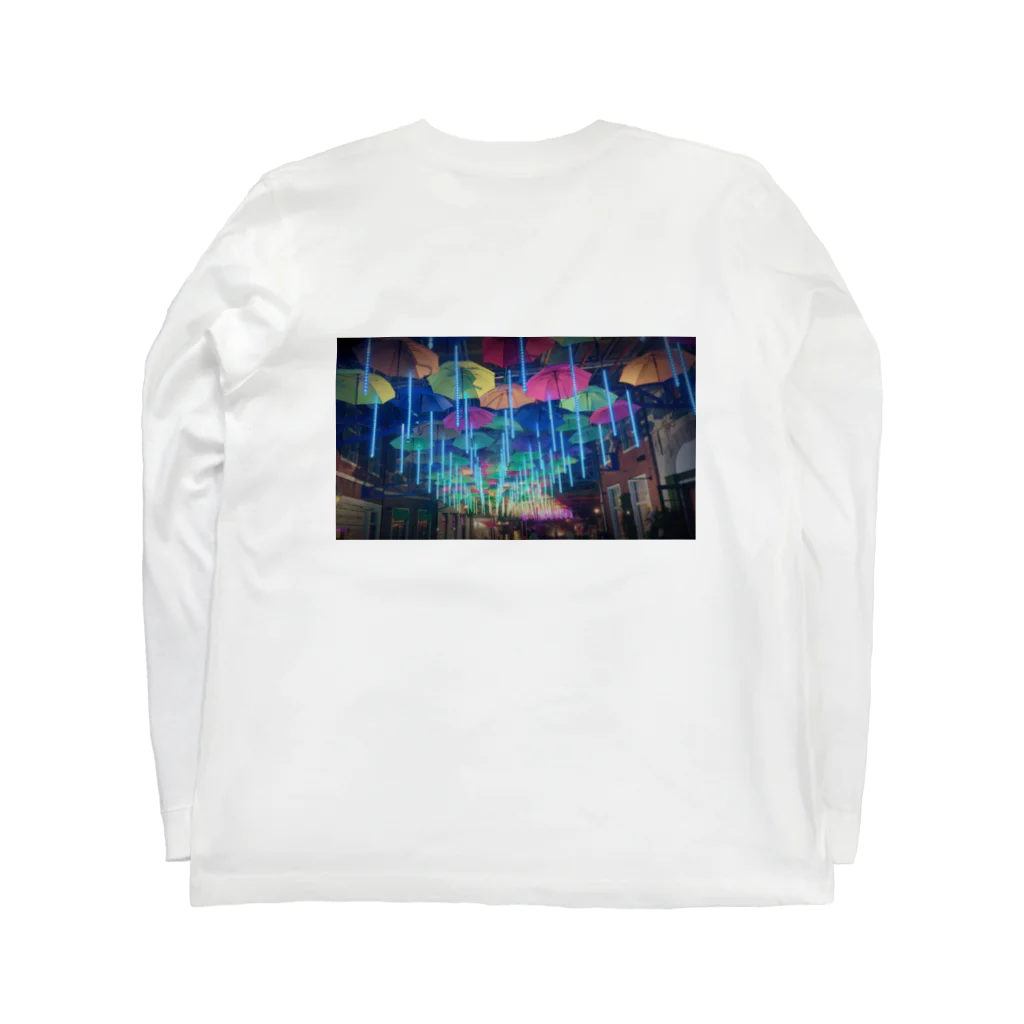 晴叶のロンＴ   umbrella Long Sleeve T-Shirt :back