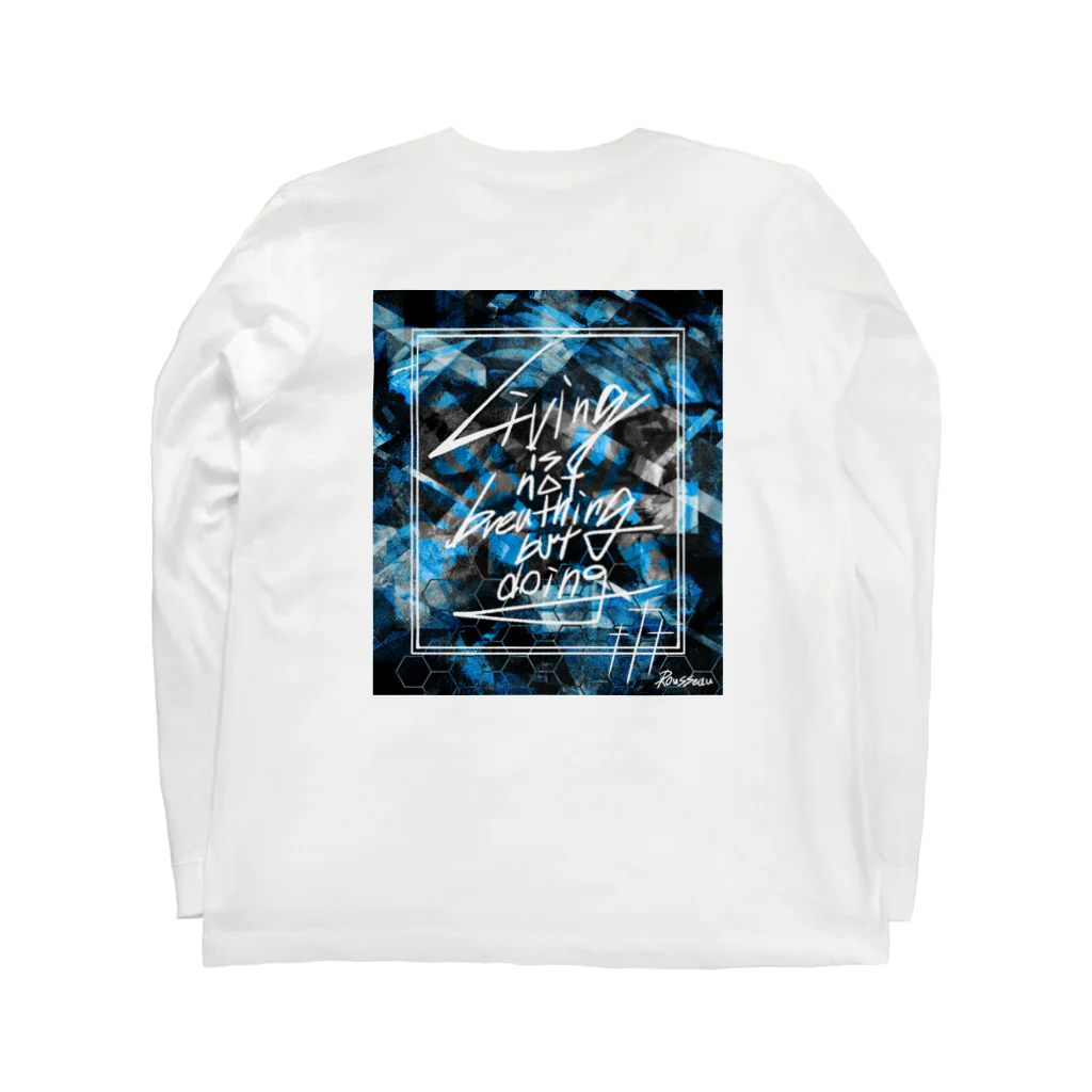 かい。Lv.26のL.I.N.B.B.D ホワイト Long Sleeve T-Shirt :back