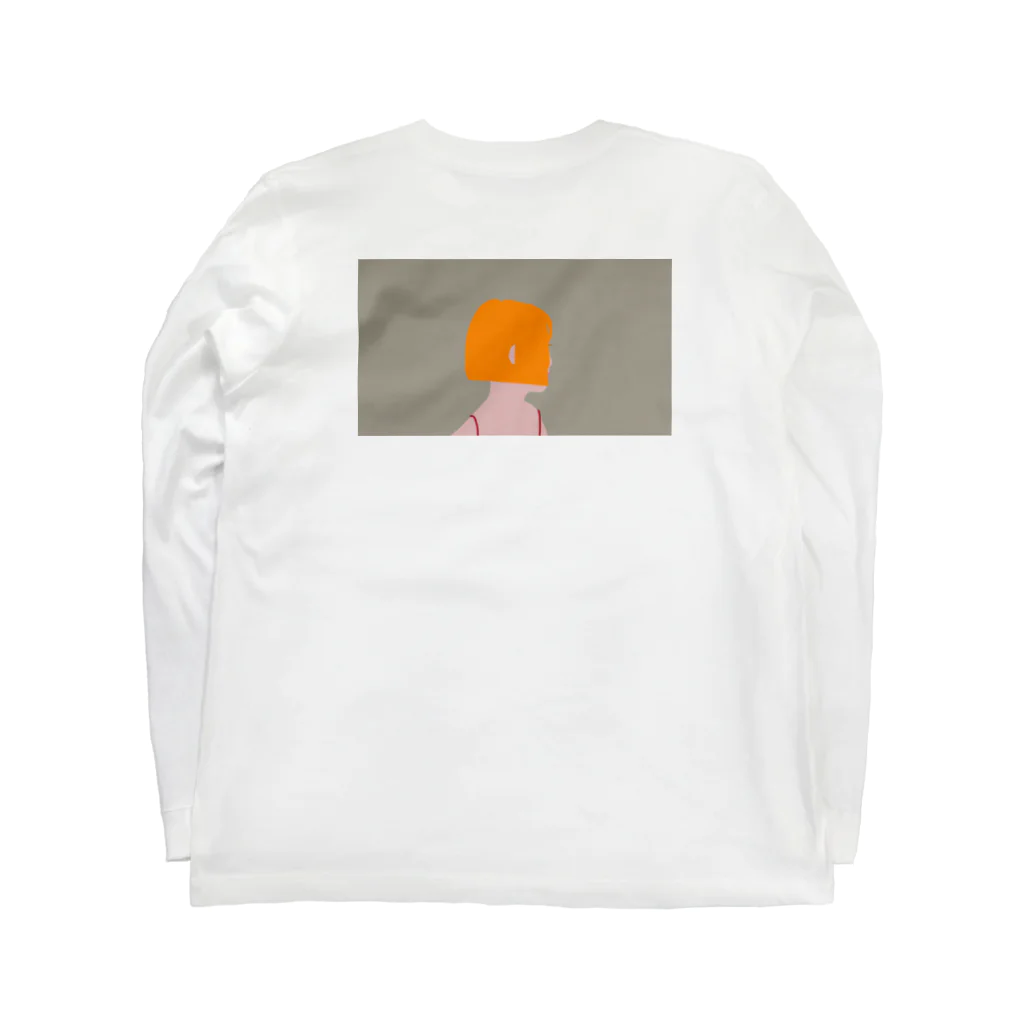 描く撮るのボブの子 バックプリント Long Sleeve T-Shirt :back