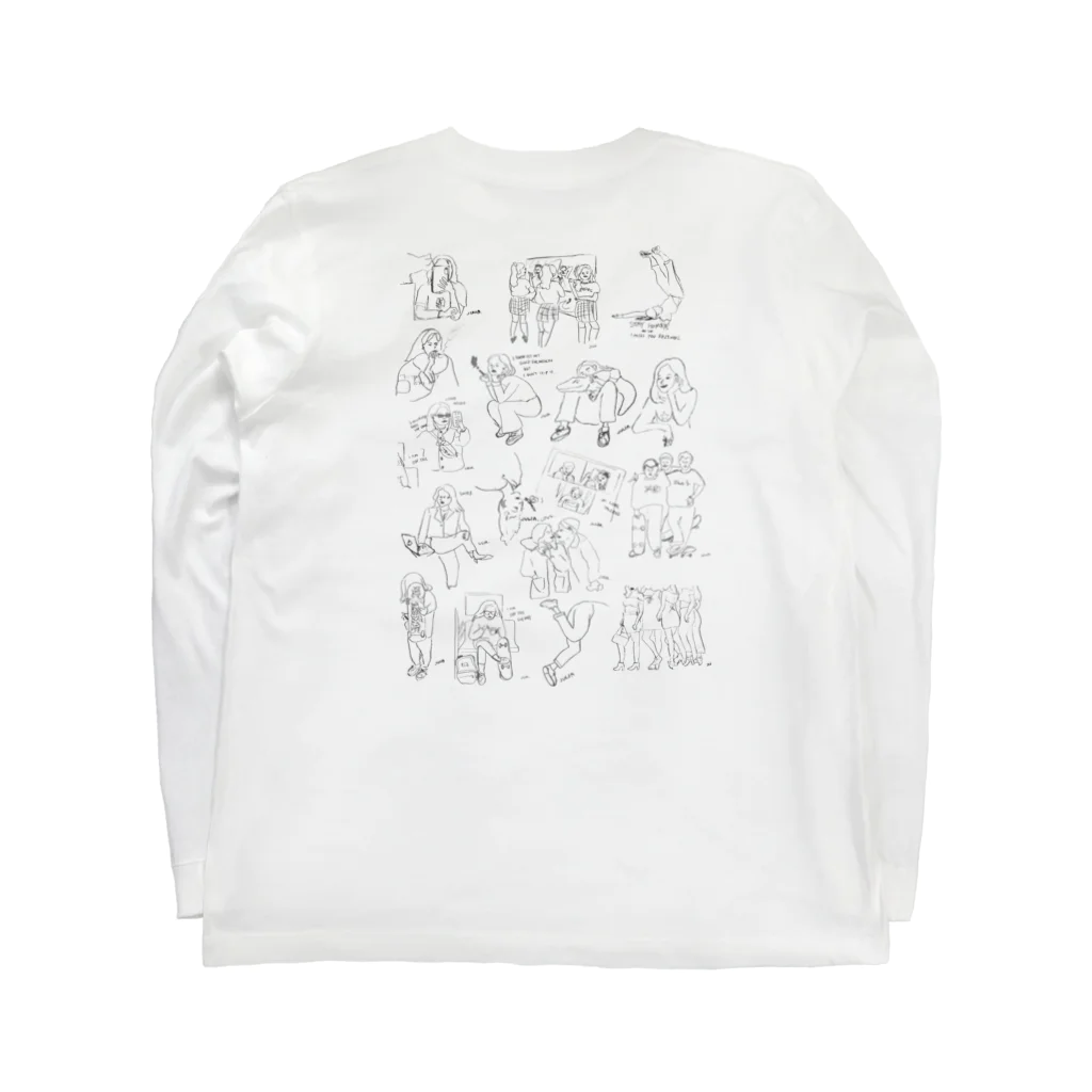 Natsuho (PepE)のSketch  Long Sleeve T-Shirt :back