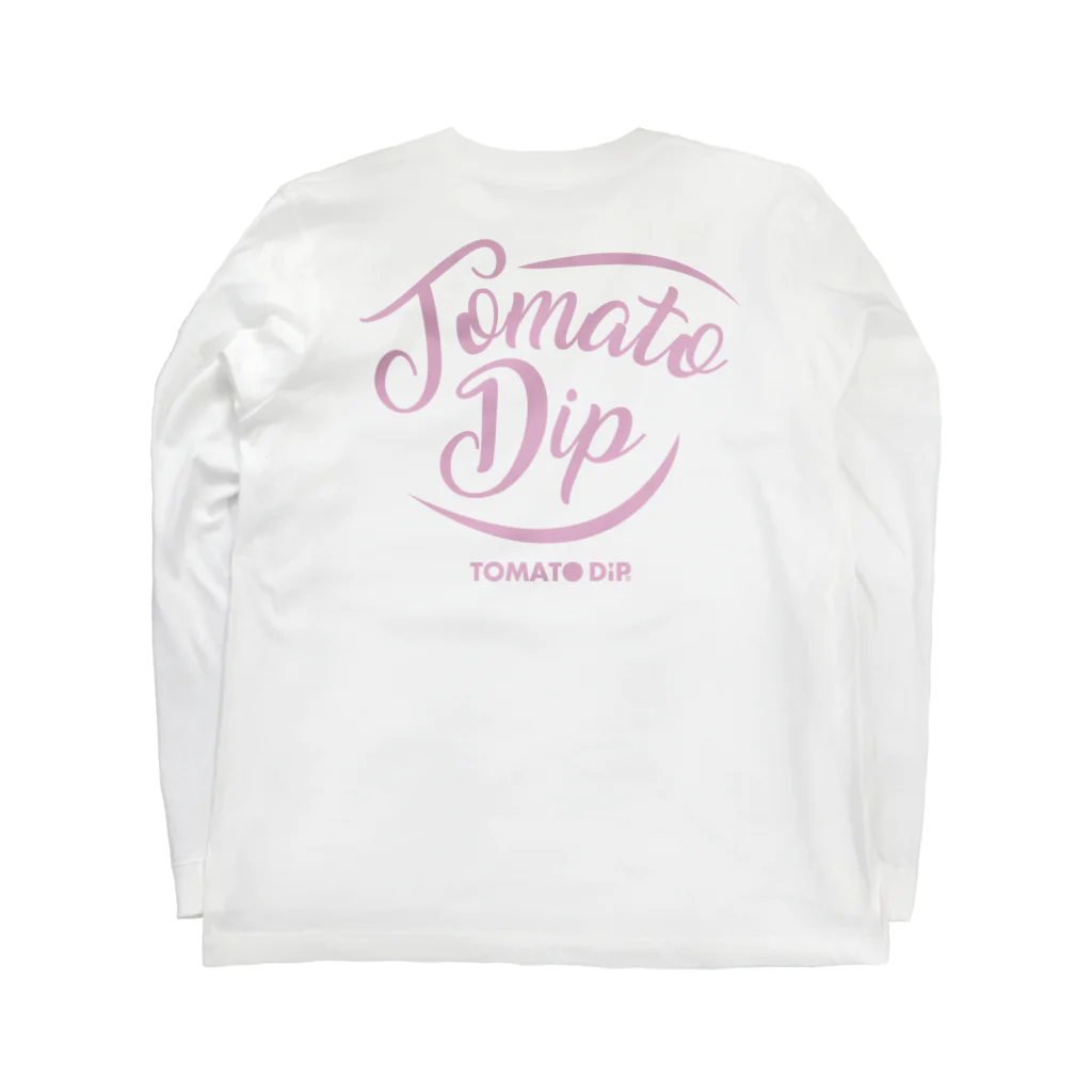 TOMATO DiPのBRUSH LOGO Pink ロングスリーブTシャツの裏面