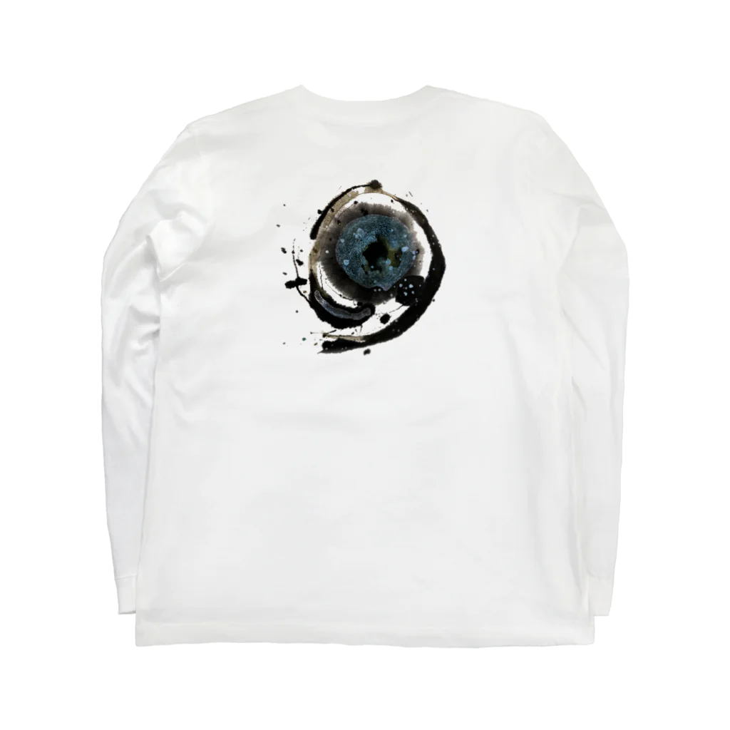 WAMI ARTのウツホ(宇宙)のア Long Sleeve T-Shirt :back