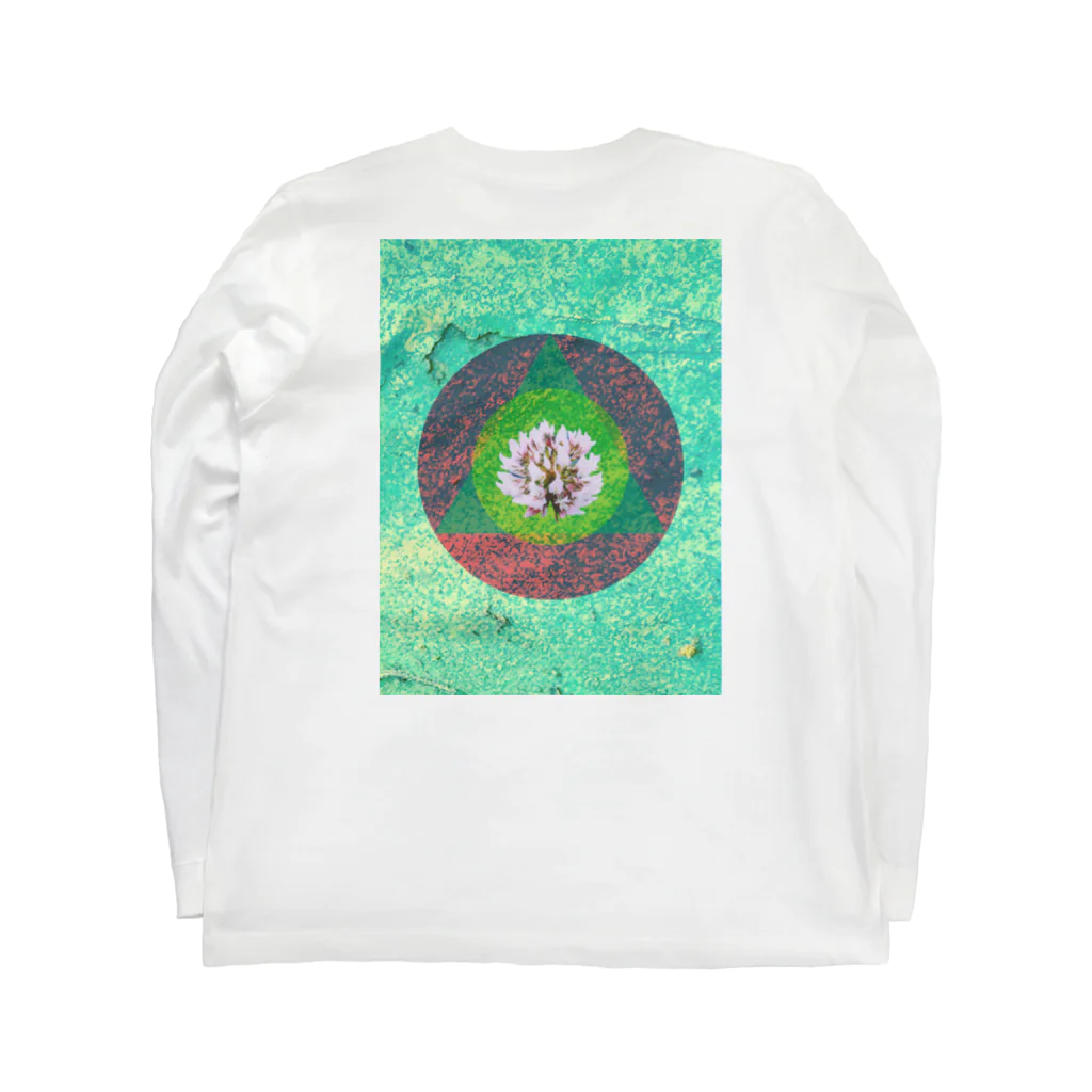 のののの店のまんなかシロツメクサ Long Sleeve T-Shirt :back