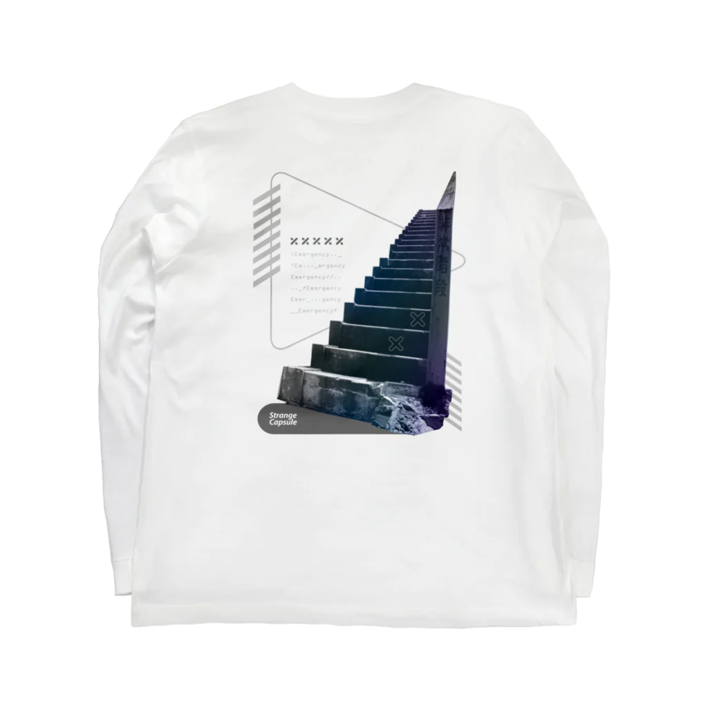 StrangeCapsule（ストレンジカプセル）の非常階段（両面） Long Sleeve T-Shirt :back