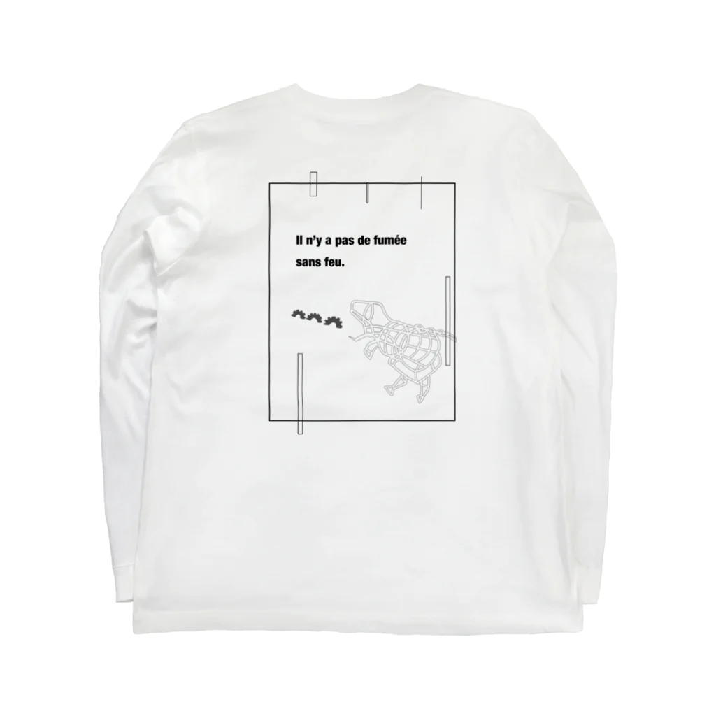 Mon petit Loupの怪獣Tシャツ Long Sleeve T-Shirt :back