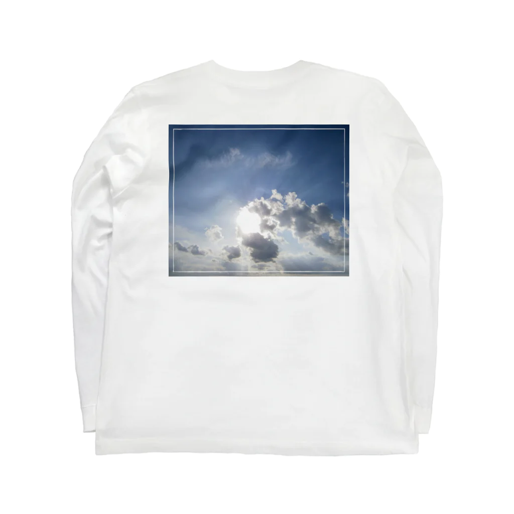 さら｜空コレクターのきょうのそら「青空」　両面プリント Long Sleeve T-Shirt :back