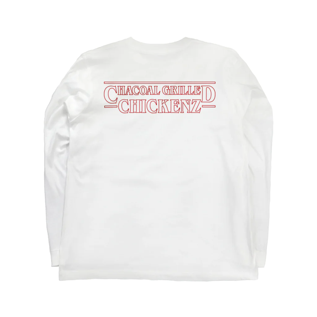 CHACOAL GRILLED CHIKENZ ShopのCACOAL GRILLED CHICKENZ_ST Long Sleeve T-Shirt :back