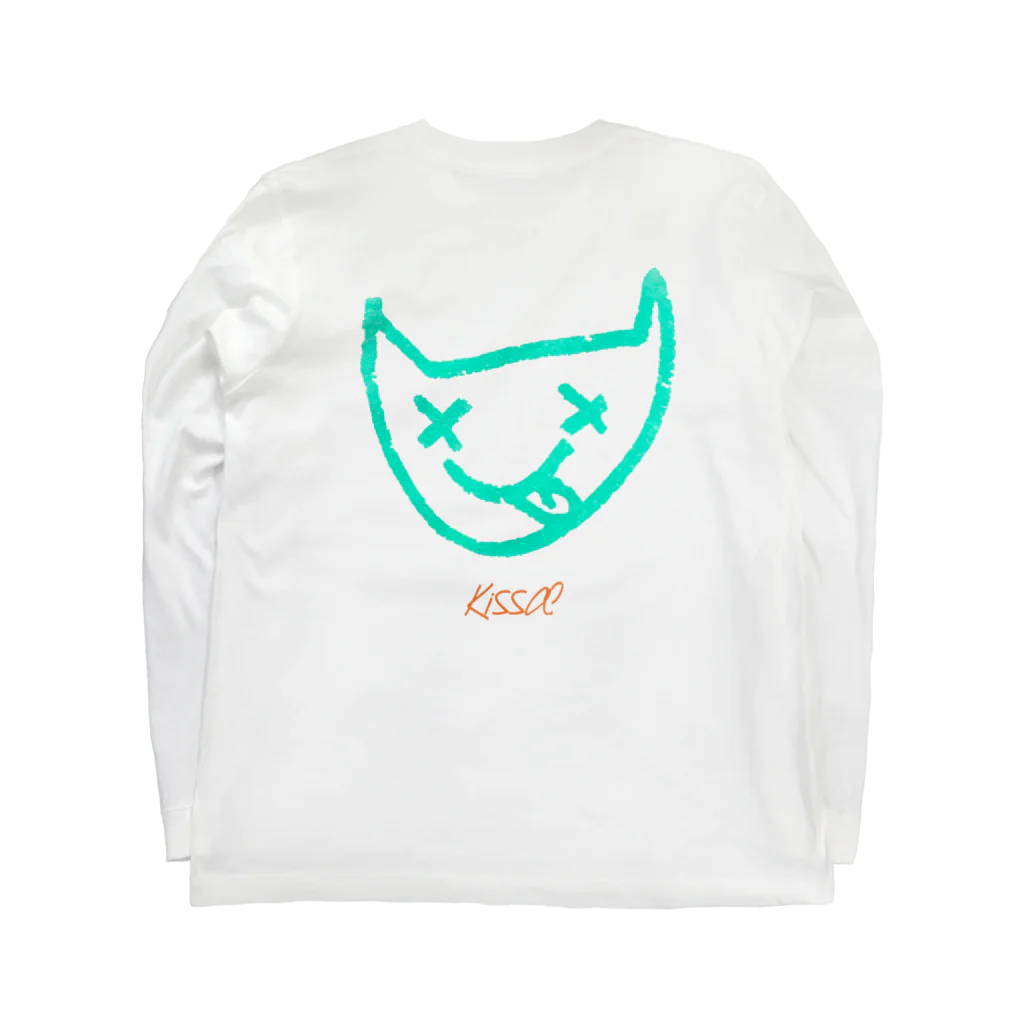 ヒトシオムSHOPのフィンランドねこ？ええ色ver. ロングスリーブTシャツの裏面