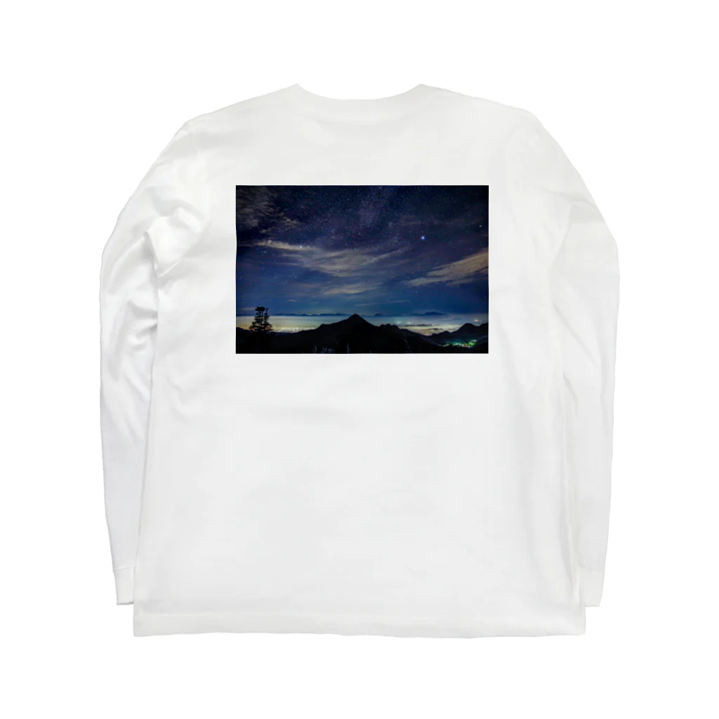 tocorotenのStarry Sky Long Sleeve T-Shirt :back