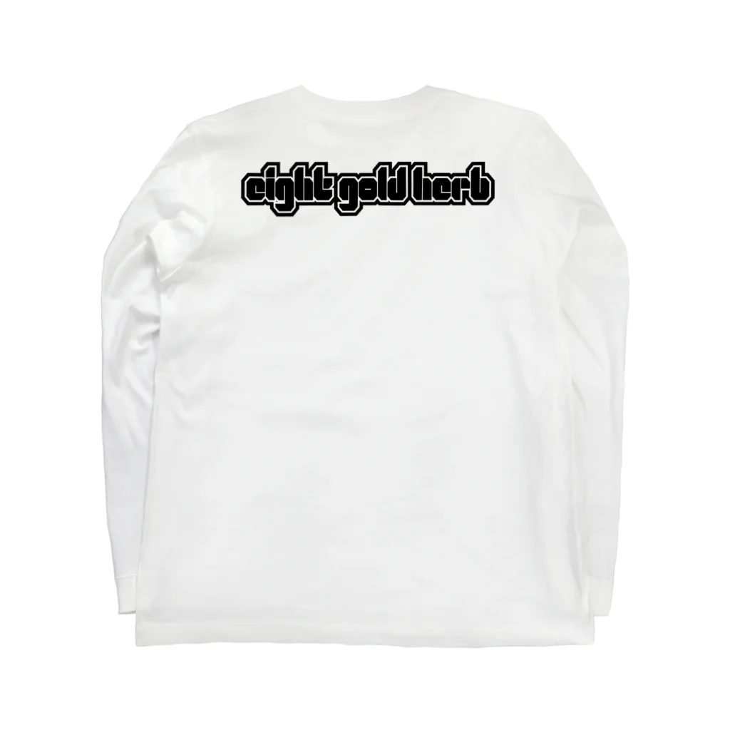 eightgoldhxxb SUZURIの筆記体ヘビ Long Sleeve T-Shirt :back
