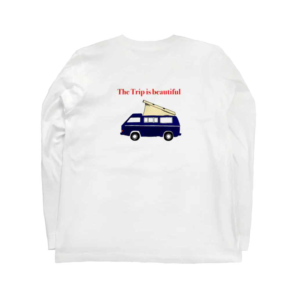 Knt_garageのThe trip is beautiful  ロングスリーブTシャツの裏面