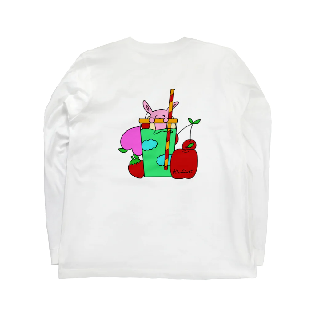 きのみストアのクリームソーダうさぎちゃん Long Sleeve T-Shirt :back