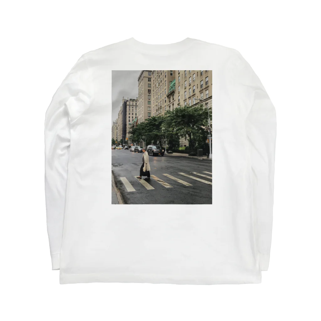 Umbrellas originalのcloudy day back print Long Sleeve T-Shirt :back