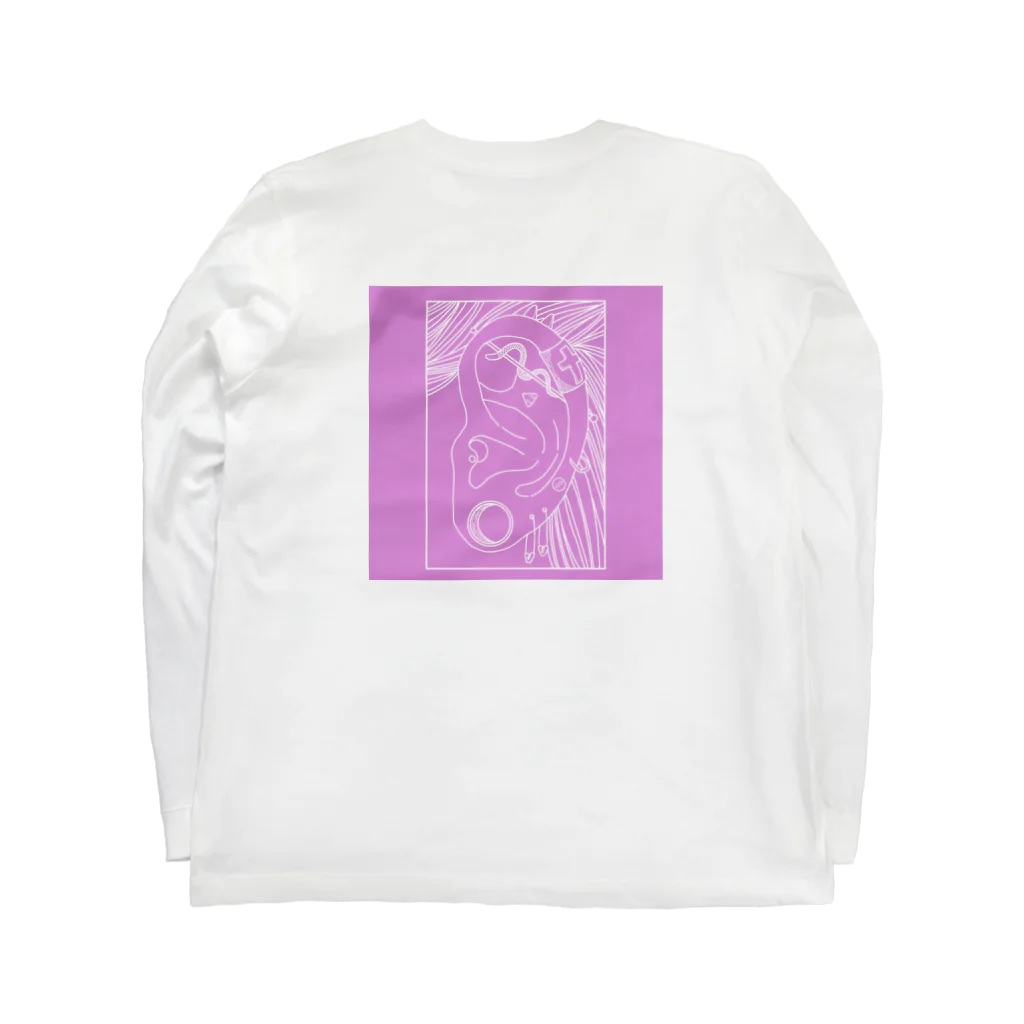 Sea-ONのピアス Long Sleeve T-Shirt :back