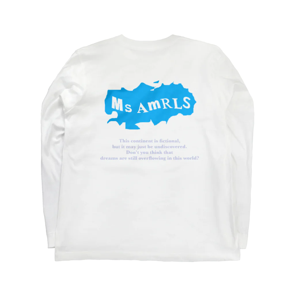 Ms Amaryllis のMs Amaryllis continent logo ロングスリーブTシャツの裏面