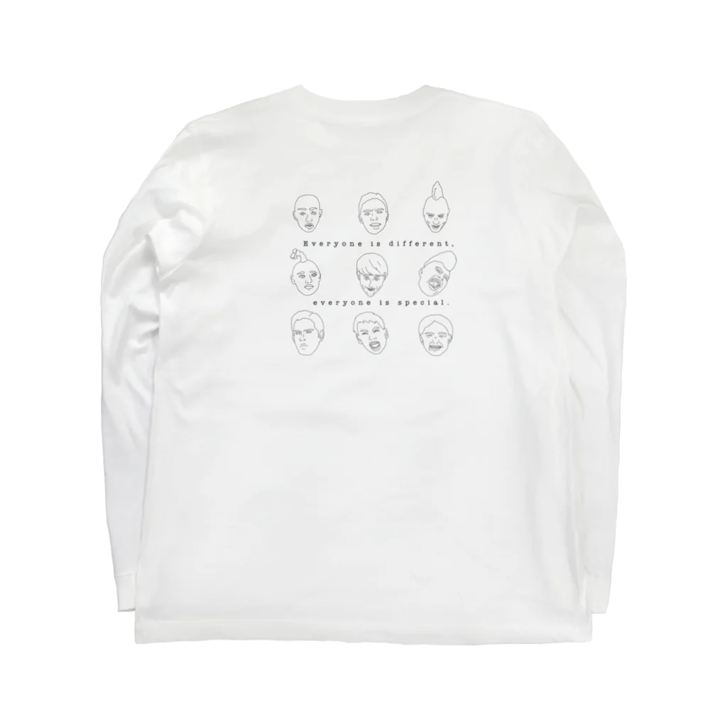 まつむらのみんな違ってみんないい2(背中) Long Sleeve T-Shirt :back