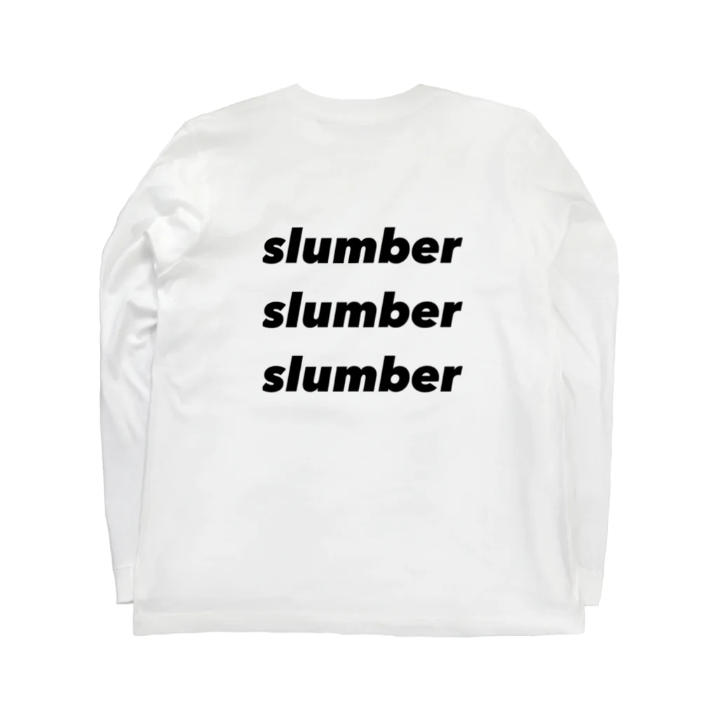 yuta_fujiokaのslumber white ロングスリーブTシャツの裏面